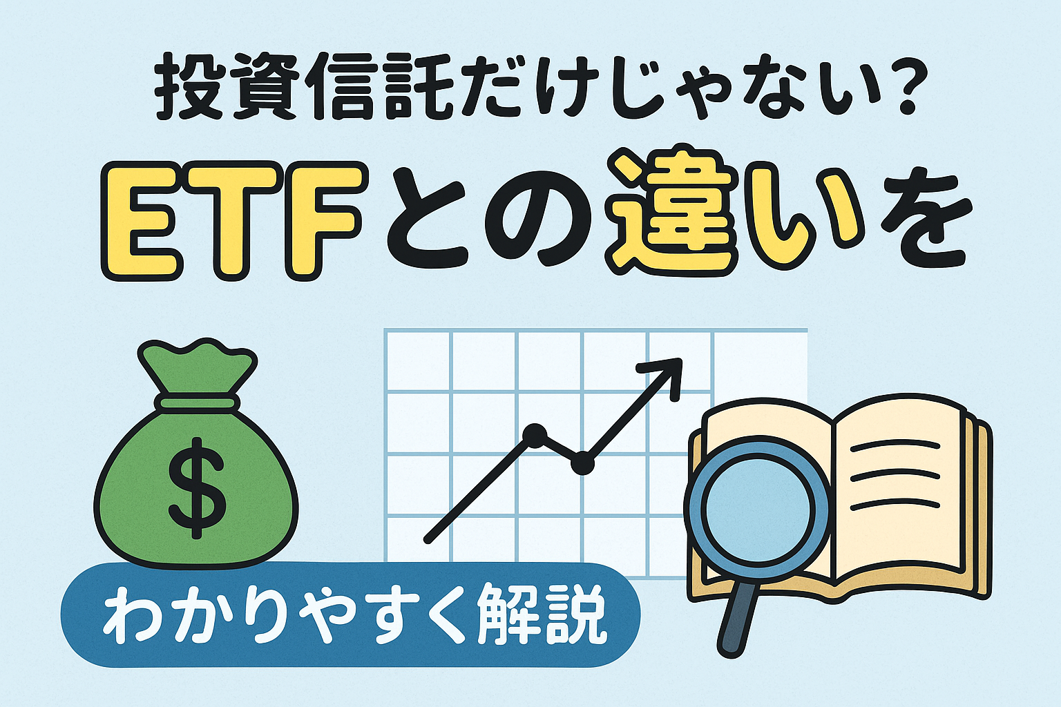 投資信託だけじゃない?ETFとの違いをわかりやすく解説