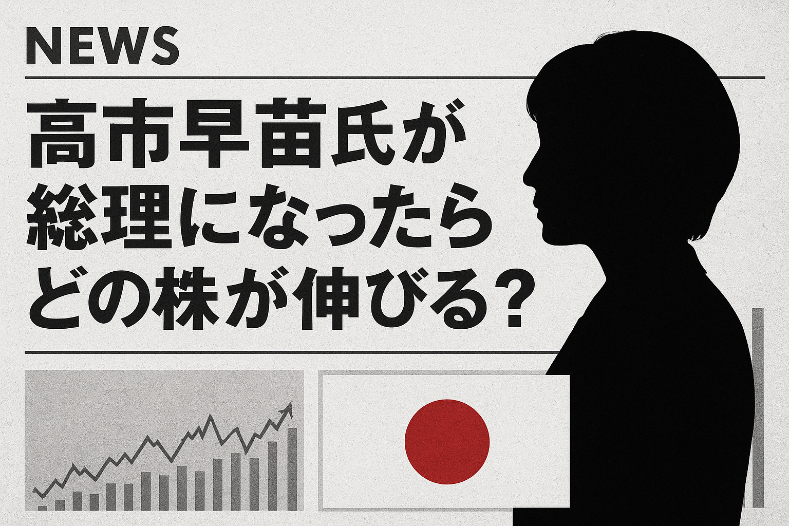もし高市早苗が総理大臣になったら、どの株が伸びるか予想してみた